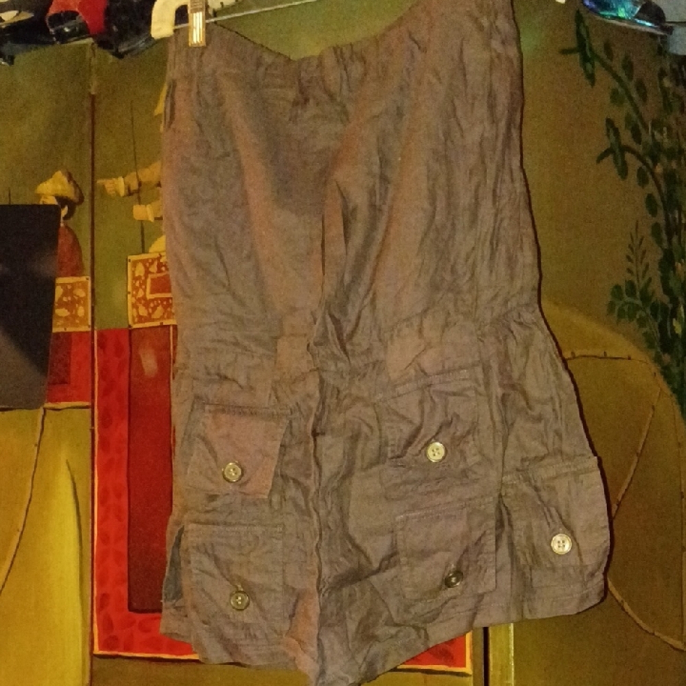 Vintage Casual Cargo Pocket Jumper in Brown Cotton